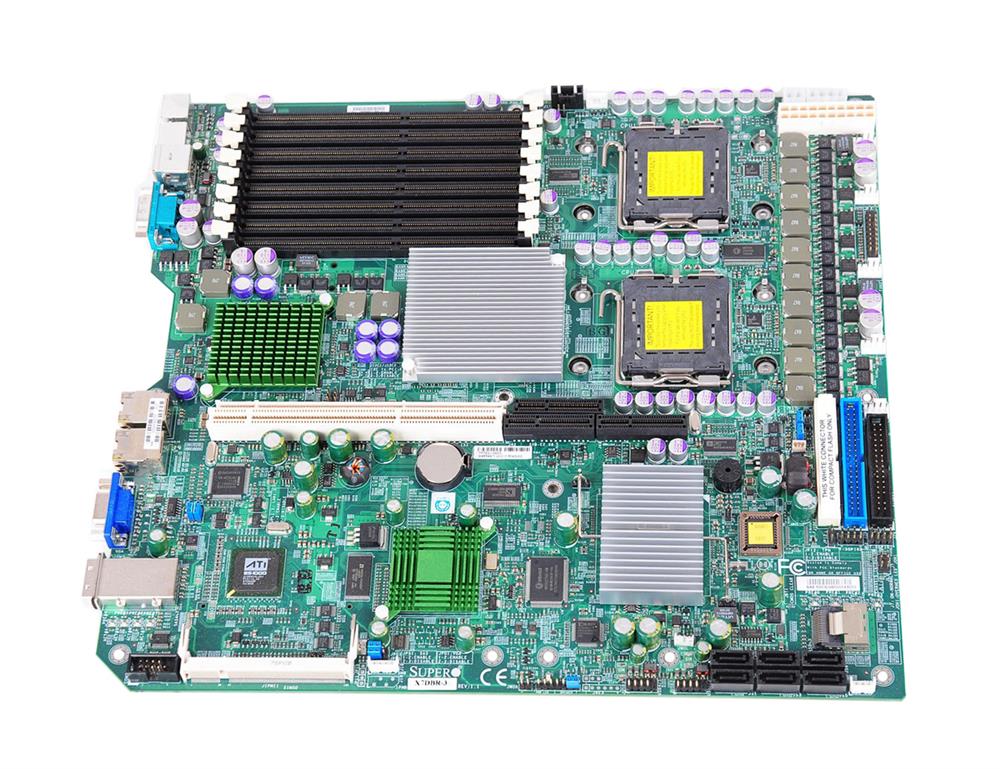 X7DBR-3-B SuperMicro X7DBR-3 Dual Socket LGA 771 Intel 5000P Chipset Intel Quad & Dual Core Intel Xeon Processors Support DDR2 8x DIMM 6x SATA 3.0Gb/s Extended-ATX Server Motherboard (Refurbished)