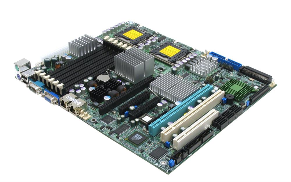 X7DVA-8 SuperMicro Intel 5000V Chipset Quad-Core Xeon 5400/5300/ Dual-Core Xeon 5200/ 5100/ 5000 Series Processors Support Dual Socket LGA771 ATX Server Motherboard (Refurbished)