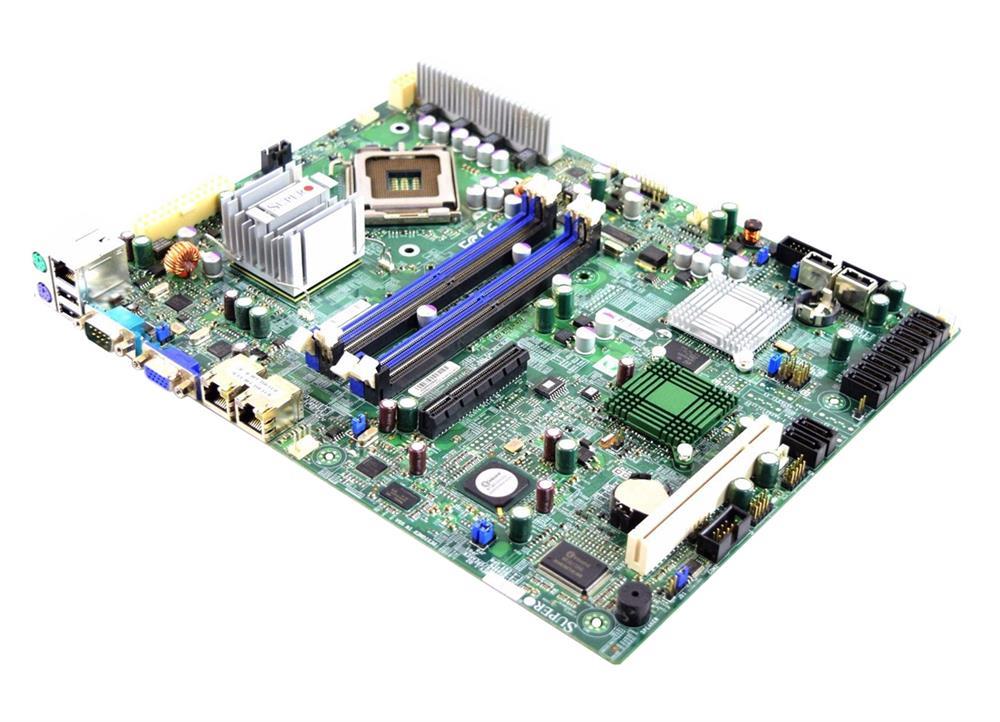X7SB3-NI015 SuperMicro X7SB3 Socket LGA 775 Intel 3210 + ICH9 Chipset Intel Xeon 3000 / Core 2 Quad/ Duo Series Processors Support DDR2 4x DIMM 2x SATA 3.0Gb/s ATX Server Motherboard (Refurbished)