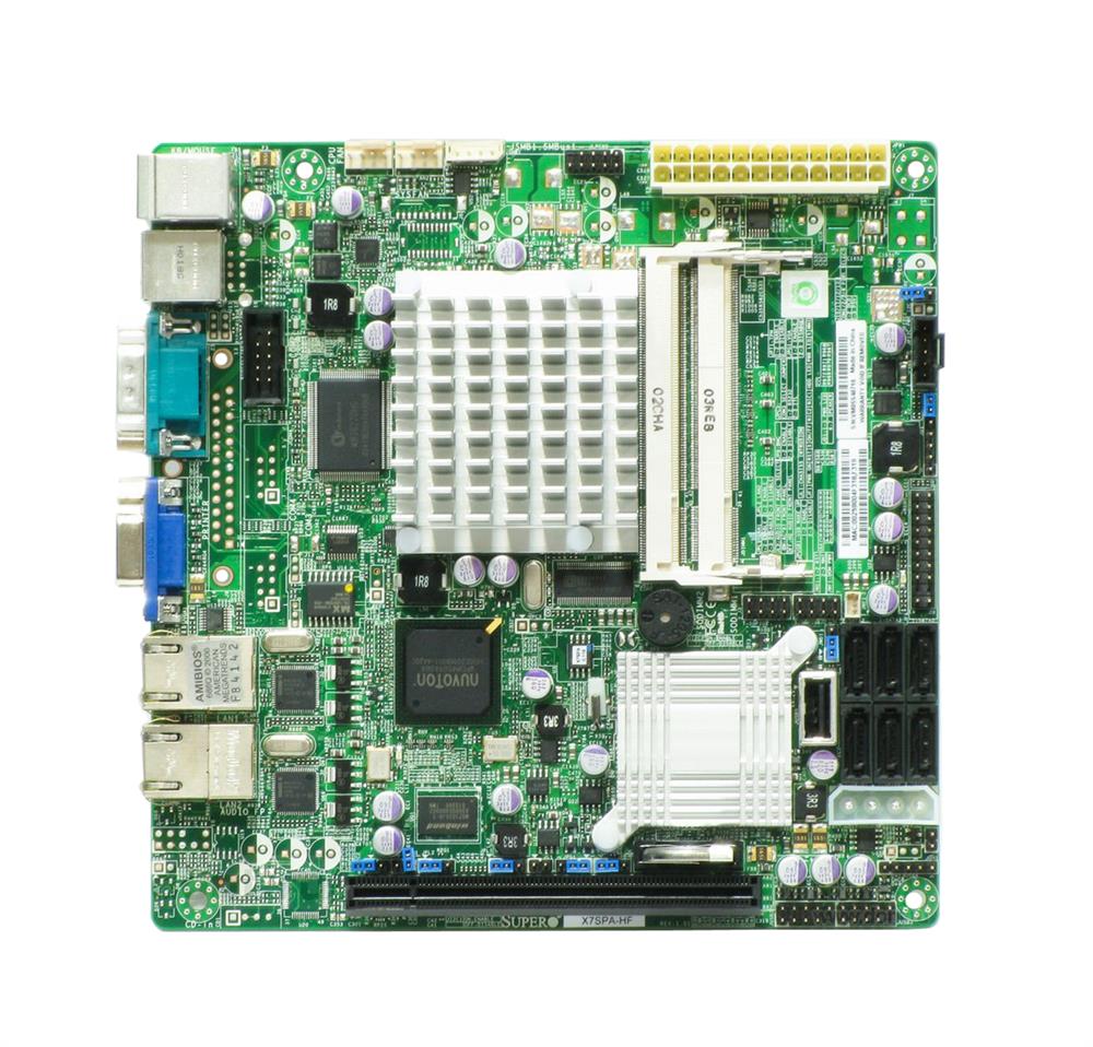 X7SPA-HF SuperMicro Intel Atom D510 Processors Support DDR2 2x DIMM 6x SATA 3.0Gb/s Mini-ITX Motherboard (Refurbished)