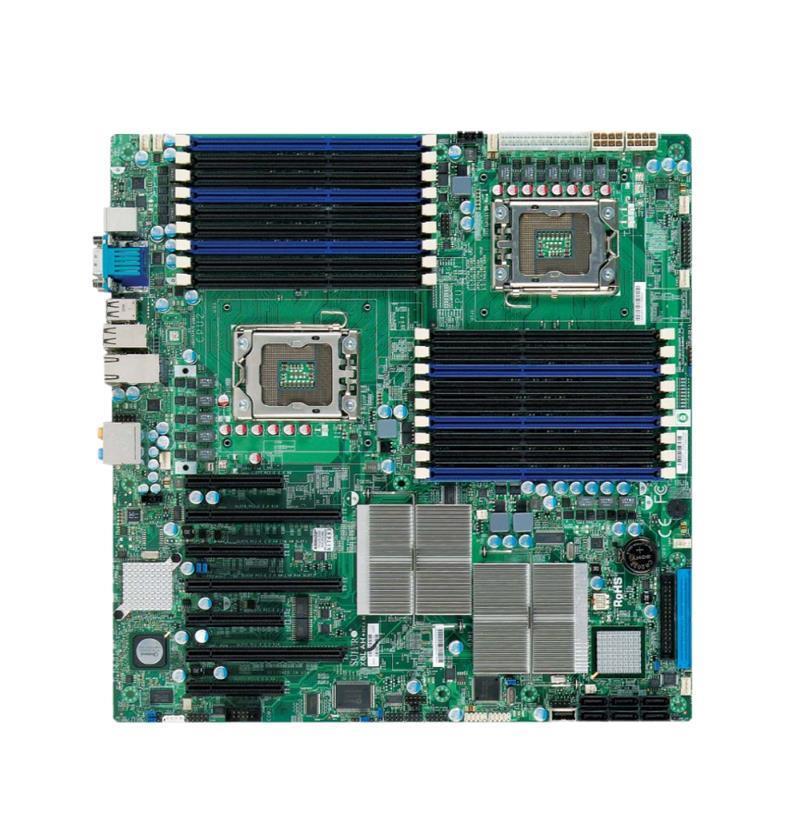 X8DAHBOPENBOX SuperMicro X8DAH+-F Dual Socket LGA 1366 Intel 5520 Chipset Intel Xeon 5600/5500 Series Processors Support DDR3 18x DIMM 6x SATA2 3.0Gb/s Enhanced Extended ATX Server Motherboard (Refurbished)