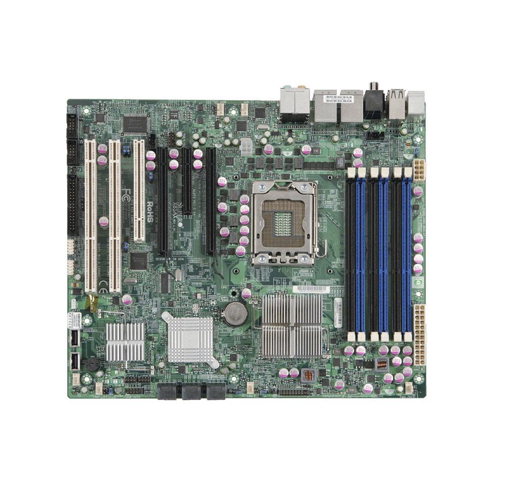 X8SAX-O SuperMicro X8SAX LGA 1366 Intel X58 Express Chipset Intel Xeon Series/ Core i7/i7 Extreme Edition Processors Support DDR3 6x DIMM 6x SATA 3.0Gb/s ATX Server Motherboard (Refurbished)