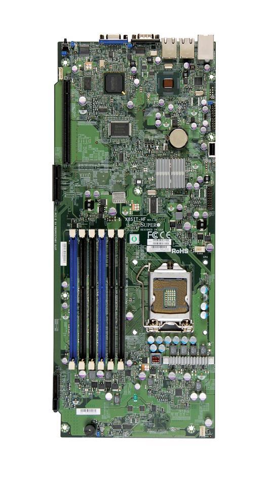 X8SIT-HF SuperMicro Socket LGA 1356 Intel 3420 Chipset Intel Xeon 3400/L3400 Series Processors Support DDR3 6x DIMM 6x SATA 3.0Gb/s Proprietary Server Motherboard (Refurbished)