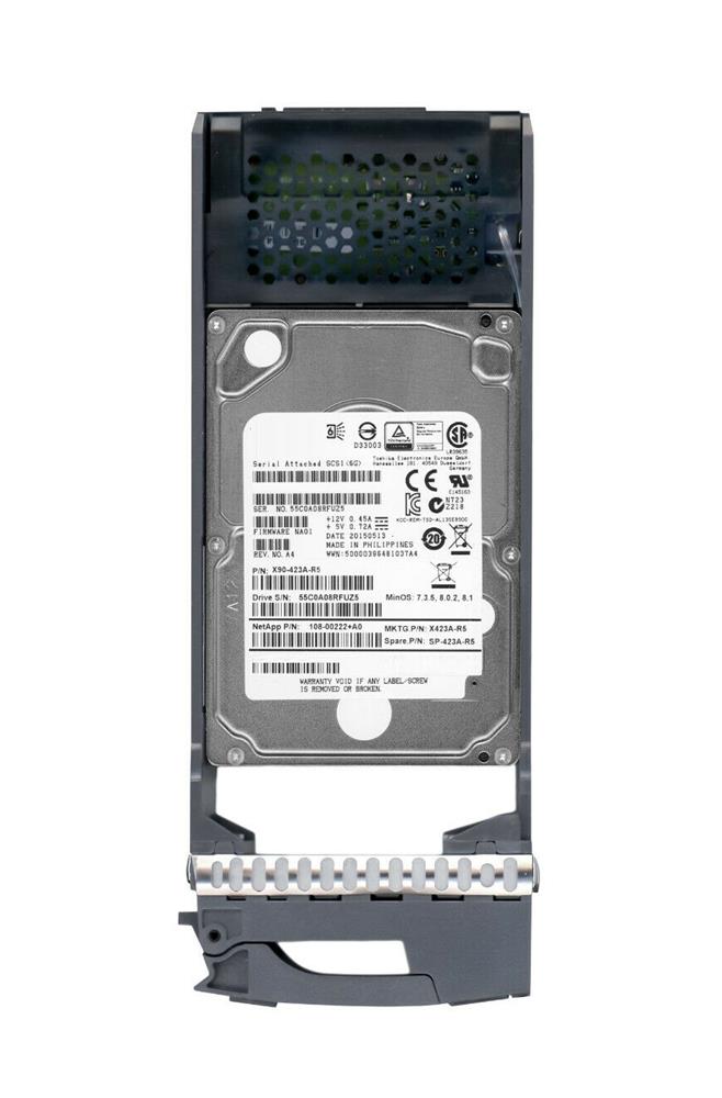 X90-423A-R5 NetApp 900GB 10000RPM SAS 6Gbps 64MB Cache 2.5-inch Internal Hard Drive
