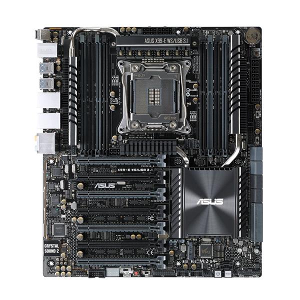 X99-E WS/USB 3.1 ASUS Socket LGA 2011-v3 Intel X99 Chipset Core i7/ Core i7 X-Series/ Intel Xeon Processors Support DDR4 8x DIMM 8x SATA 6.0Gb/s CEB Motherboard (Refurbished)