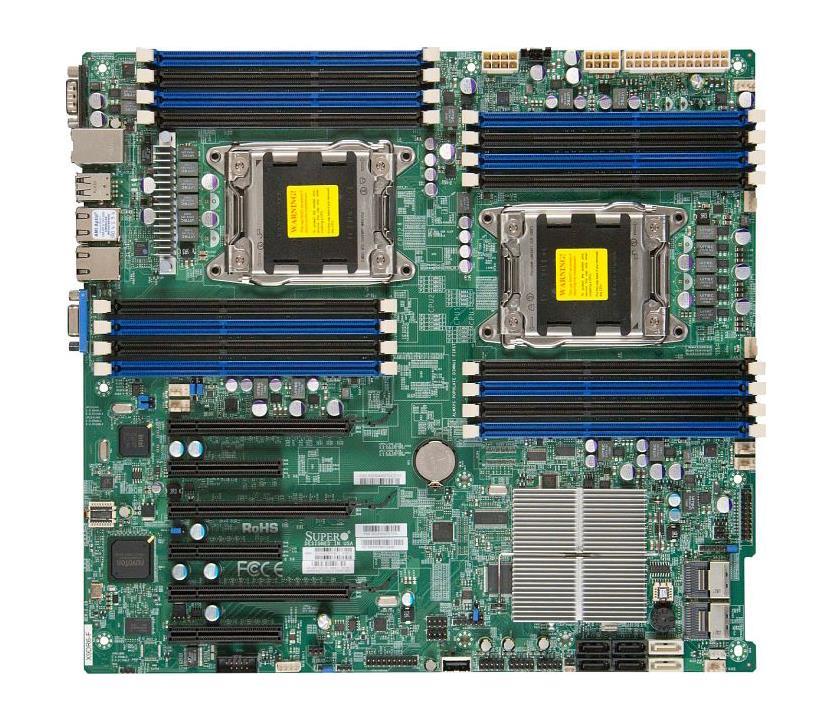 X9DR3-F-O-P SuperMicro X9DR3-F Dual Socket LGA 2011 intel C606 Chipset Intel Xeon E5-2600/E5-2600 v2 Processors Support DDR3 16x DIMM 4x SATA2 3.0Gb/s E-ATX Server Motherboard (Refurbished)