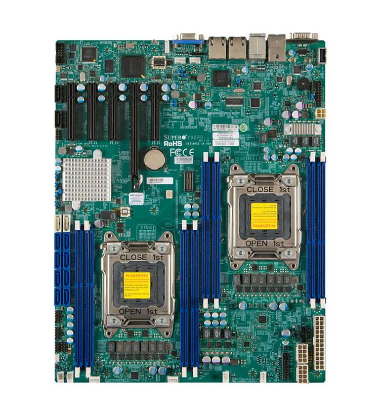 X9DRD-IF-O SuperMicro X9DRD-IF Dual Socket LGA 2011 Intel C602 Chipset Intel Xeon E5-2600/E5-2600 v2 Processors Support DDR3 8x DIMM 2x SATA 3.0Gb/s E-ATX Server Motherboard (Refurbished)
