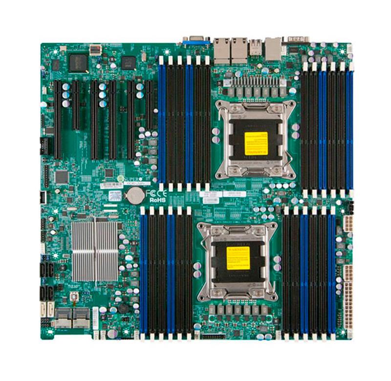 X9DRETFB SuperMicro Dual Socket-LGA2011 Chipset Intel C602J 24 x DDR3 6 x SATA 6 x PCI Express 8 x USB E-ATX Server Motherboard (Refurbished)