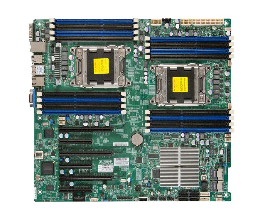 X9DRI-F-B SuperMicro X9DRI-F Dual Socket LGA 2011 Intel C602 Chipset Intel Xeon E5-2600/E5-2600 v2 Processors Support DDR3 16x DIMM 2x SATA3 6.0Gb/s E-ATX Server Motherboard (Refurbished)