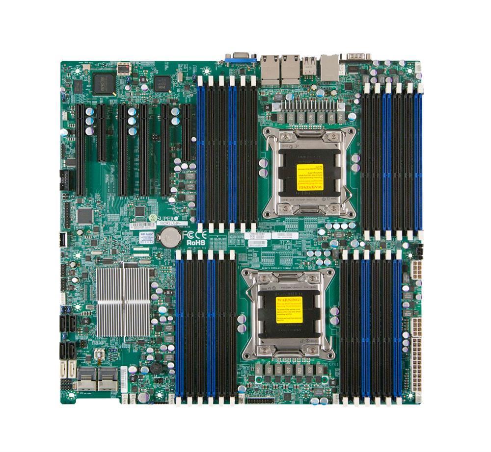 X9DRI-F-O-P SuperMicro X9DRI-F Dual Socket LGA 2011 Intel C602 Chipset Intel Xeon E5-2600/E5-2600 v2 Processors Support DDR3 16x DIMM 2x SATA3 6.0Gb/s E-ATX Server Motherboard (Refurbished)