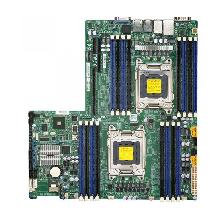 X9DRW-3F-O SuperMicro X9DRW-3F Dual Socket LGA 2011 Intel C606 Chipset Xeon E5-2600/ E5-2600 v2 Series Processors Support DDR3 16x DIMM 4x SATA2 3.0Gb/s Proprietary WIO Server Motherboard (Refurbished)