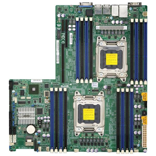 X9DRW-3F SuperMicro Dual Socket LGA 2011 Intel C606 Chipset Xeon E5-2600/ E5-2600 v2 Series Processors Support DDR3 16x DIMM 4x SATA2 3.0Gb/s Proprietary WIO Server Motherboard (Refurbished)