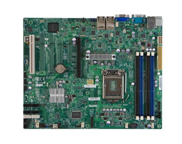 X9SCI-LN4 SuperMicro Socket LGA 1155 Intel C204 Chipset Xeon E3-1200/E3-1200 v2 Series 2nd & 3rd Generation Core i3 / Pentium / Celeron Processors Support DDR3 4x DIMM 4x SATA 3.0Gb/s ATX Server Motherboard (Refurbished)
