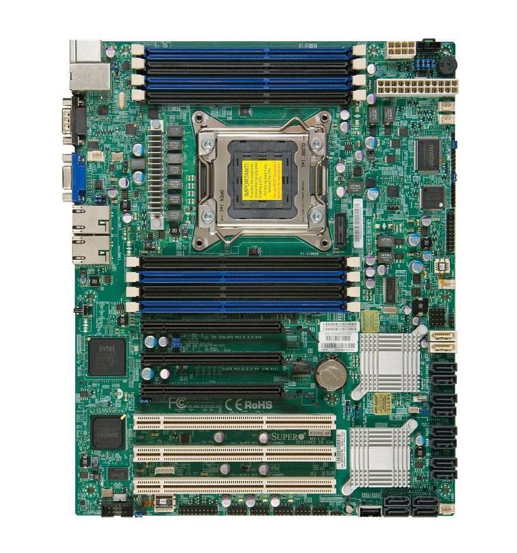 X9SRE-3F SuperMicro Socket-LGA2011 Xeon E5-2600/1600 and E5-2600/1600 v2 8 x DDR3 6 x SATA 3 x PCI-X 3 x PCI Express 9 x USB ATX Motherboard (Refurbished)
