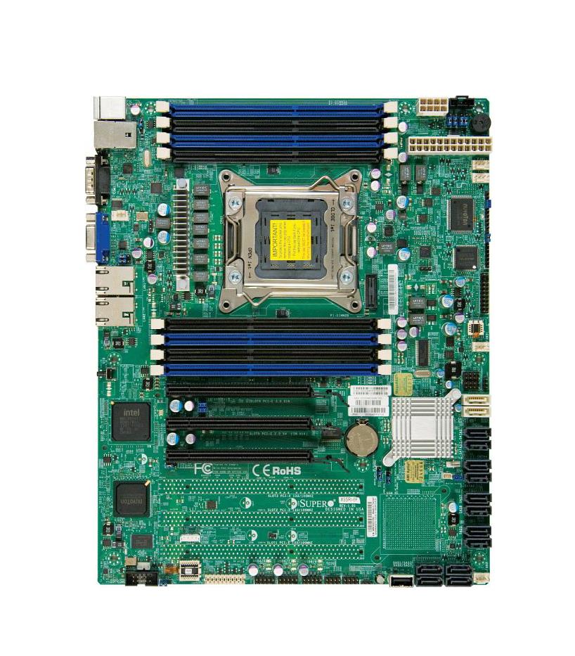 X9SRI-O SuperMicro X9SRI Socket LGA 2011 Intel C602 Chipset Intel Xeon E5-2600/1600 & E5-2600/1600 v2 Series Processors Support DDR3 8x DIMM 2x SATA3 6.0Gb/s ATX Server Motherboard (Refurbished)