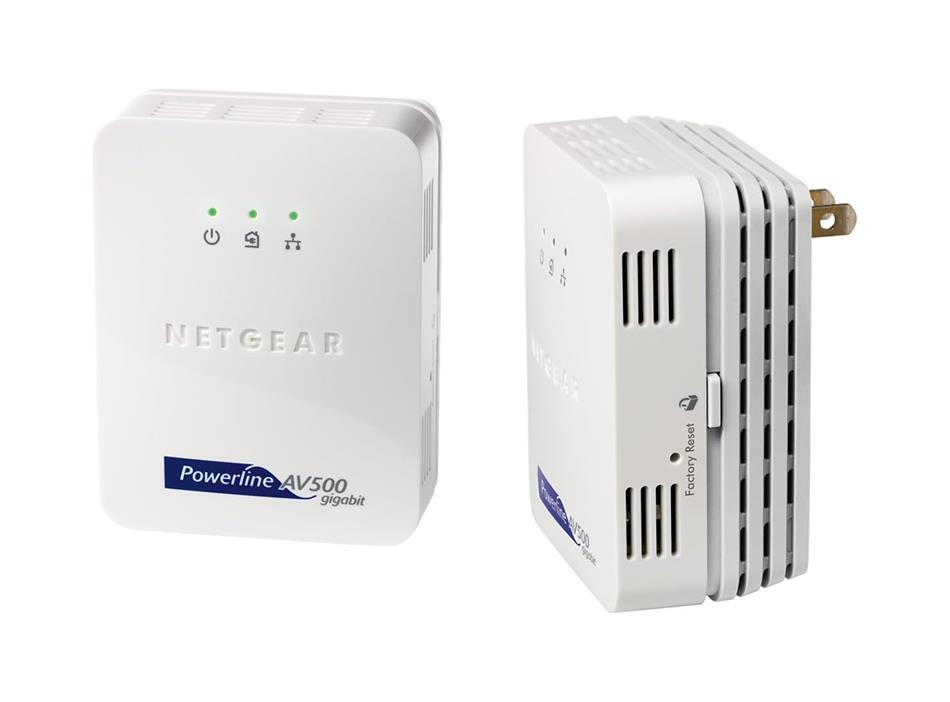 XAVB5001-100NAS NetGear Powerline AV 500 10/100/1000Mbps Adapter Kit