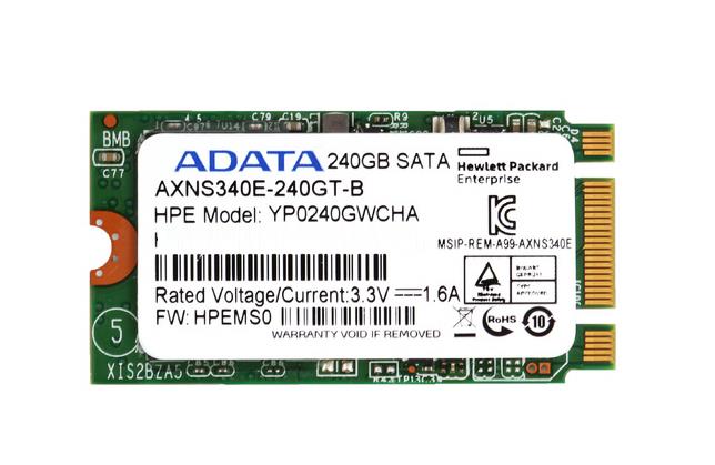 YP0240GWCHA HP 240GB MLC SATA 6Gbps M.2 2242 Internal Solid State Drive (SSD)