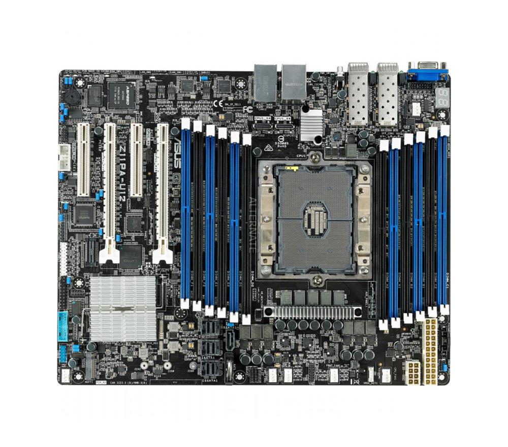 Z11PA-U12 ASUS Socket LGA 3647 Intel C621 Chipset Xeon Scalable Processors Support DDR4 12x DIMM 13x SATA3 6.0Gb/s ATX Motherboard (Refurbished)