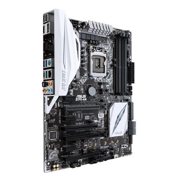 Z170AR ASUS Z170-AR Socket LGA 1151 Intel Z170 Chipset 7th/6th Generation Core i7 / i5 / i3 / Pentium / Celeron Processors Support DDR4 4x DIMM 6x SATA 6.0Gb/s ATX Motherboard (Refurbished)
