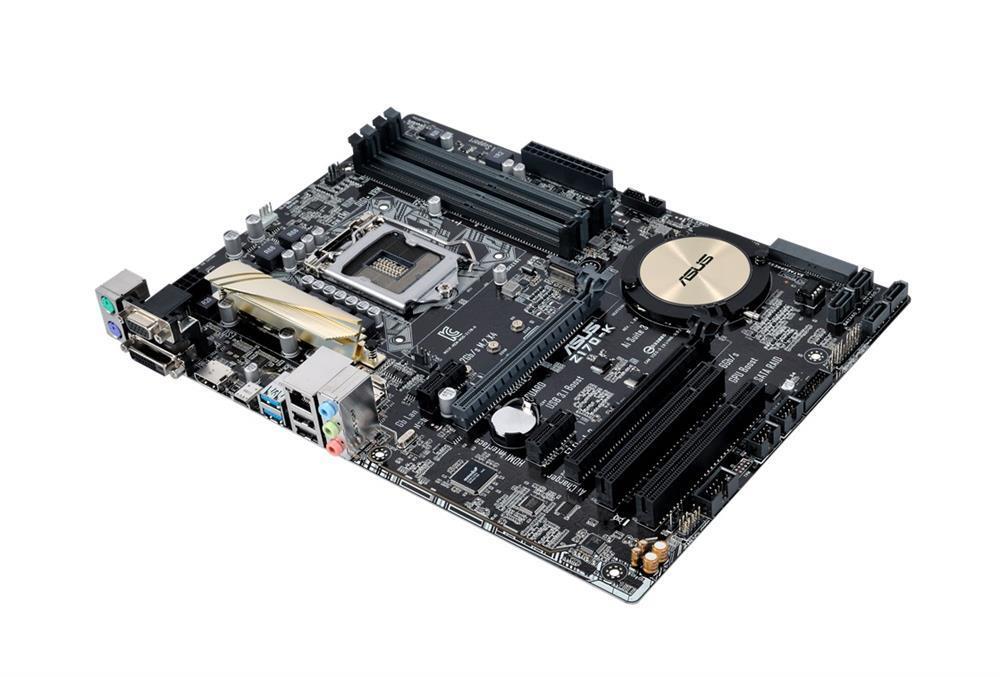 Z170K1 ASUS Z170-K Socket LGA 1151 Intel Z170 Chipset 7th/6th Generation Core i7 / i5 / i3 / Pentium / Celeron Processors Support DDR4 4x DIMM 6x SATA 6.0Gb/s ATX Motherboard (Refurbished)