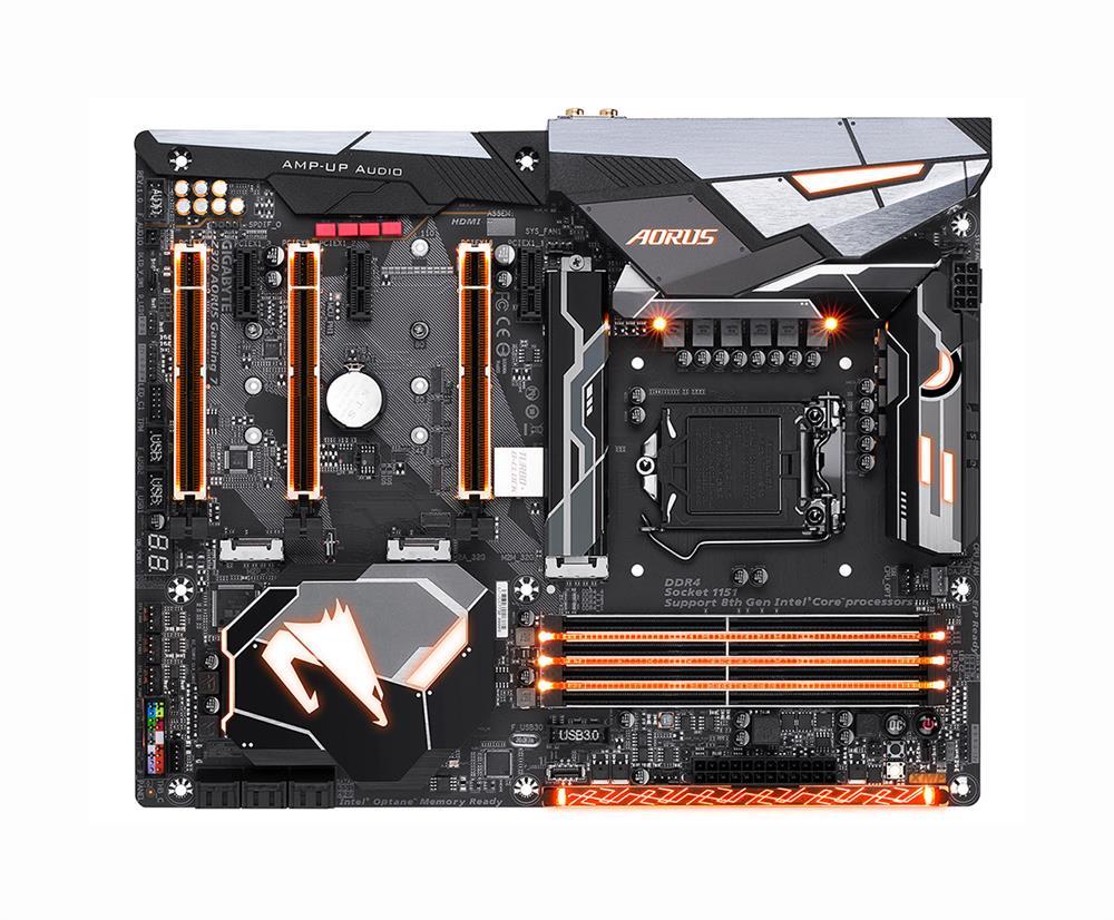 Z370 Aorus Gaming 7 Gigabyte Socket LGA 1151 Intel Z370 Express Chipset 8th Generation Core i7 / i5 / i3 Processors Support DDR4 4x DIMM 6x SATA 6.0Gb/s ATX Motherboard (Refurbished)