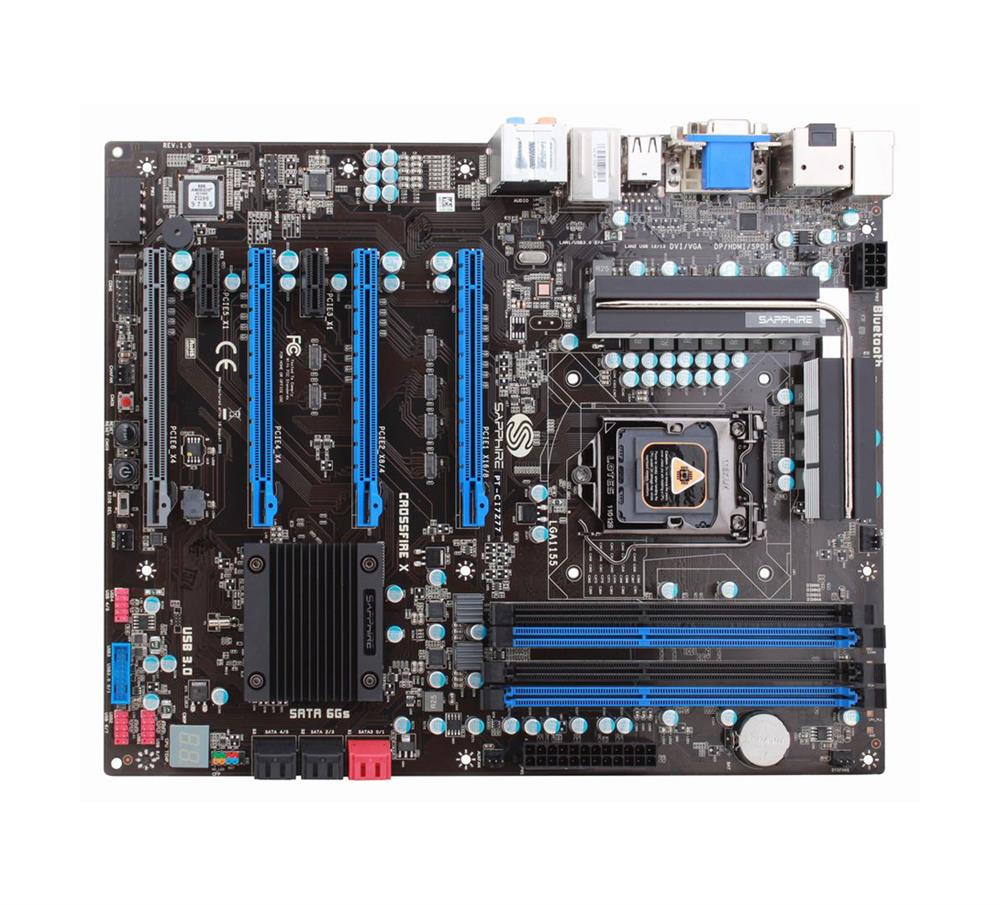Z77 PT-CI7Z77 Sapphire Socket LGA 1155 Intel Z77 Chipset Core i7 / i5 / i3 Processors Support DDR3 3x DIMM 2x SATA 6.0Gb/s ATX Motherboard (Refurbished)