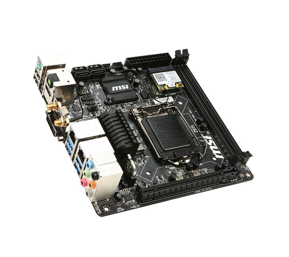 Z87I MSI Socket LGA 1150 Intel Z87 Express Chipset Core i7 / i5 / i3/ Pentium/ Celeron Processors Support DDR3 2x DIMM 4x SATA 6.0Gb/s Mini-ITX Motherboard (Refurbished)