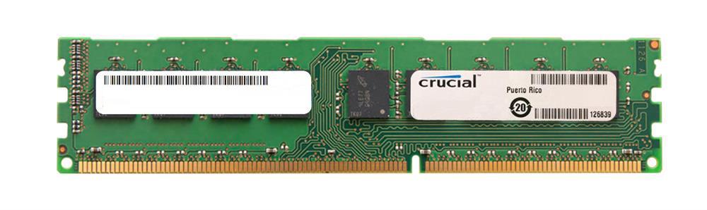 CT2C8G3W186DM Crucial 8GB PC3-14900 DDR3-1866MHz ECC Unbuffered CL13 240-Pin DIMM Memory Module