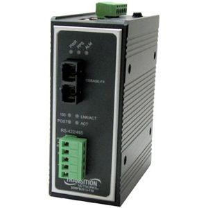 SDSFE3213-110 Transition Terminal Block 1.2 Kilometers/0.7 Miles to 1300 NM Multi-Mode (SC) 2 Kilometers/1.2 Miles for RS422/485 to Fast Ethernet Industrial Device Server