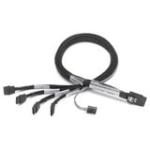 2247100-R Adaptec miniSASx4 (SFF-8087) to SASx4 (SFF-8484) 1M Cable