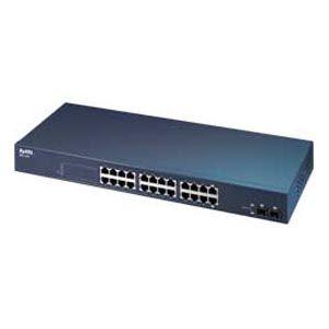 GS1124A Zyxel Dimension GS-1124A Unmanaged Gigabit Ethernet Switch 22 x 10/100/1000Base-T, 2 x 10/100/1000Base-T (Refurbished)