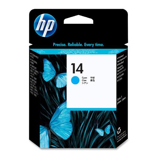 C4921A HP 14 Cyan Printhead Cyan Inkjet 30000 Page 1 Each Retail (Refurbished)