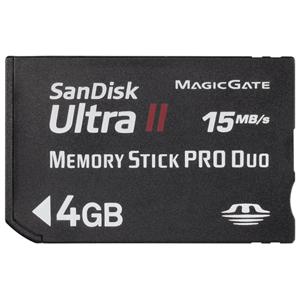 SDMSPDH-004G-A11-BN SanDisk 4GB Ultra II Memory Stick PRO Duo Card 4GB