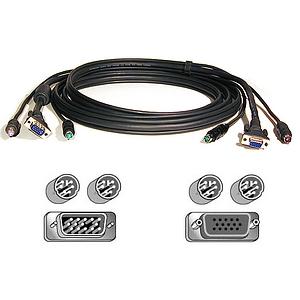 F3X1105B06 Belkin 6ft All-in-One PS2 KVM Cable Kit