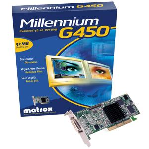 AA801A HP Matrox G450 32MB DDR VGA AGP 4x Video Graphics Card