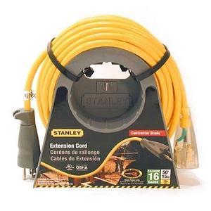 STC163-50-LR Belkin Stnly 16/3 Extcrd On Reel Sjtw Lghtd End 50' Yellow