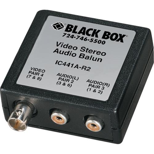 IC441A-R2 Black Box Video Extender 1 x 1 NTSC PAL SECAM 2500 ft 2200 ft 1500 ft 1200 ft