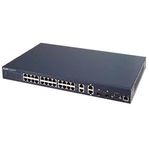 ES3124 Zyxel Es 3124 24-Ports L2+ Feth M Gd Switch W/ Shared Gbe/sfp (Refurbished)